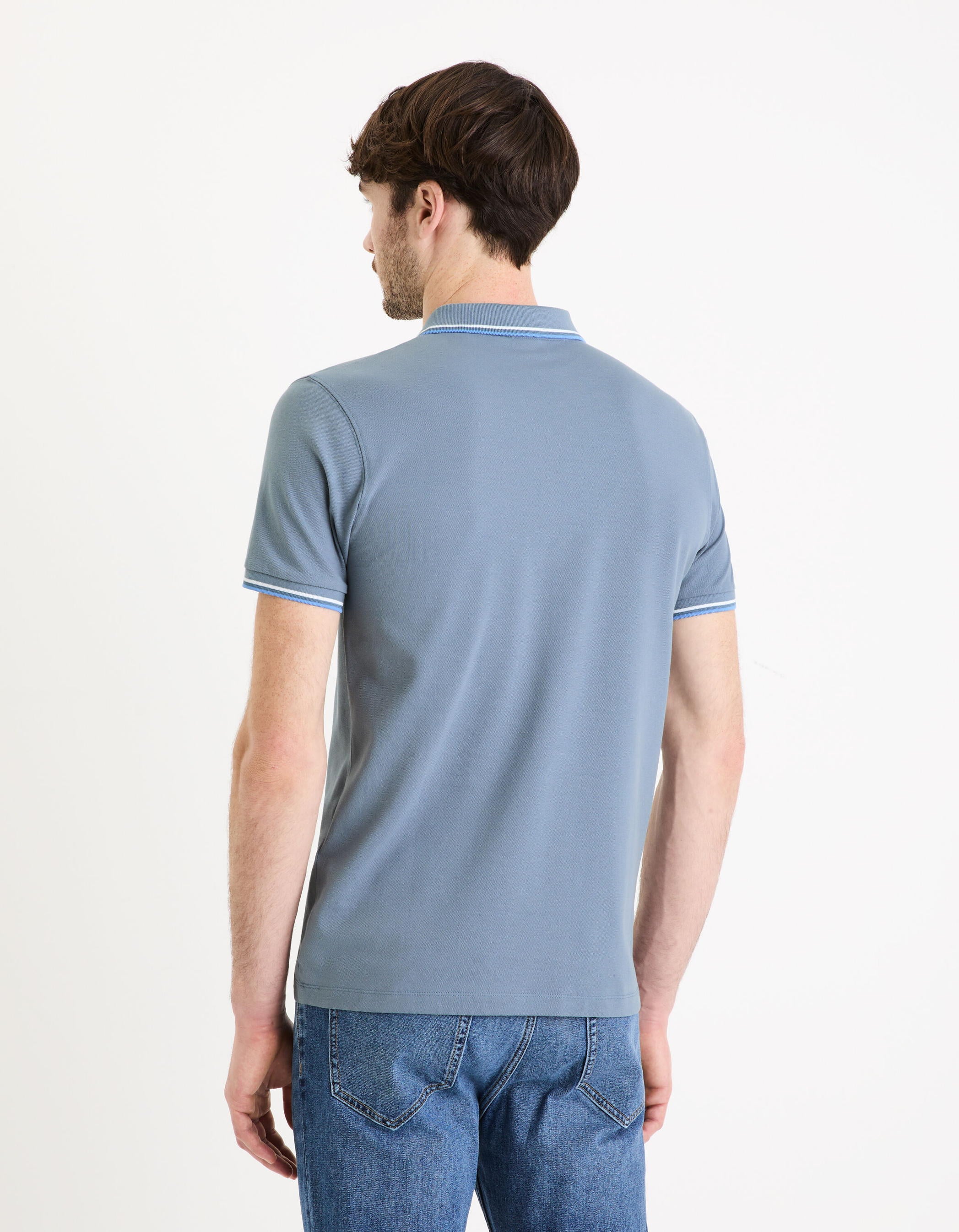 Slim Pique Polo Shirt_DECOLRAYEB_BLUE STONE_04