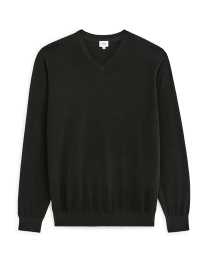 Celio_Black_100% Cotton V-Neck Sweater_DECOTONV_BLACK_04