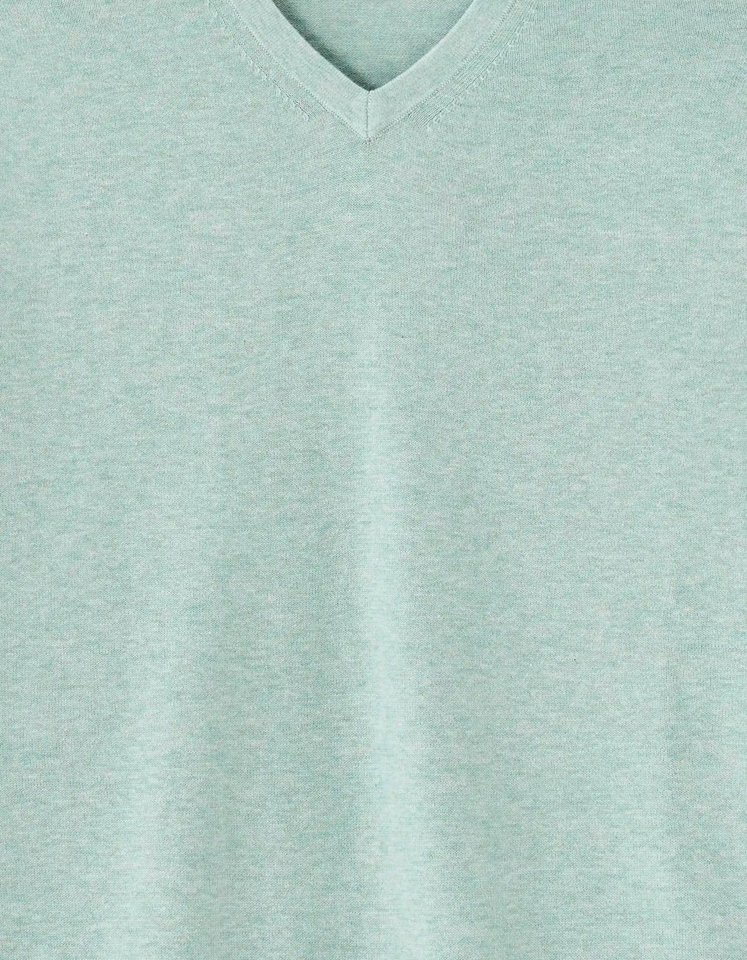 Celio_Celadon Mel_100% Cotton V-Neck Sweater_DECOTONV_CELADON MEL_05