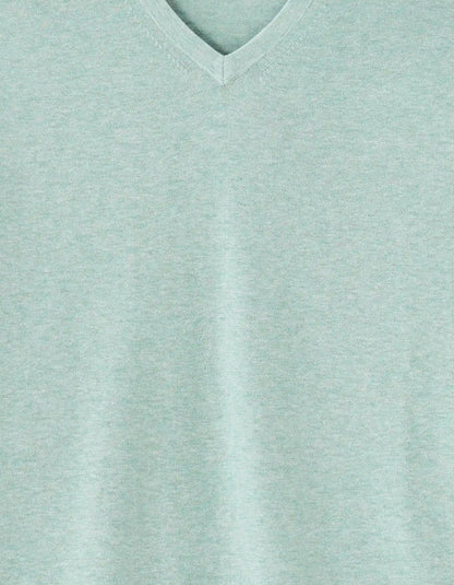 Celio_Celadon Mel_100% Cotton V-Neck Sweater_DECOTONV_CELADON MEL_05