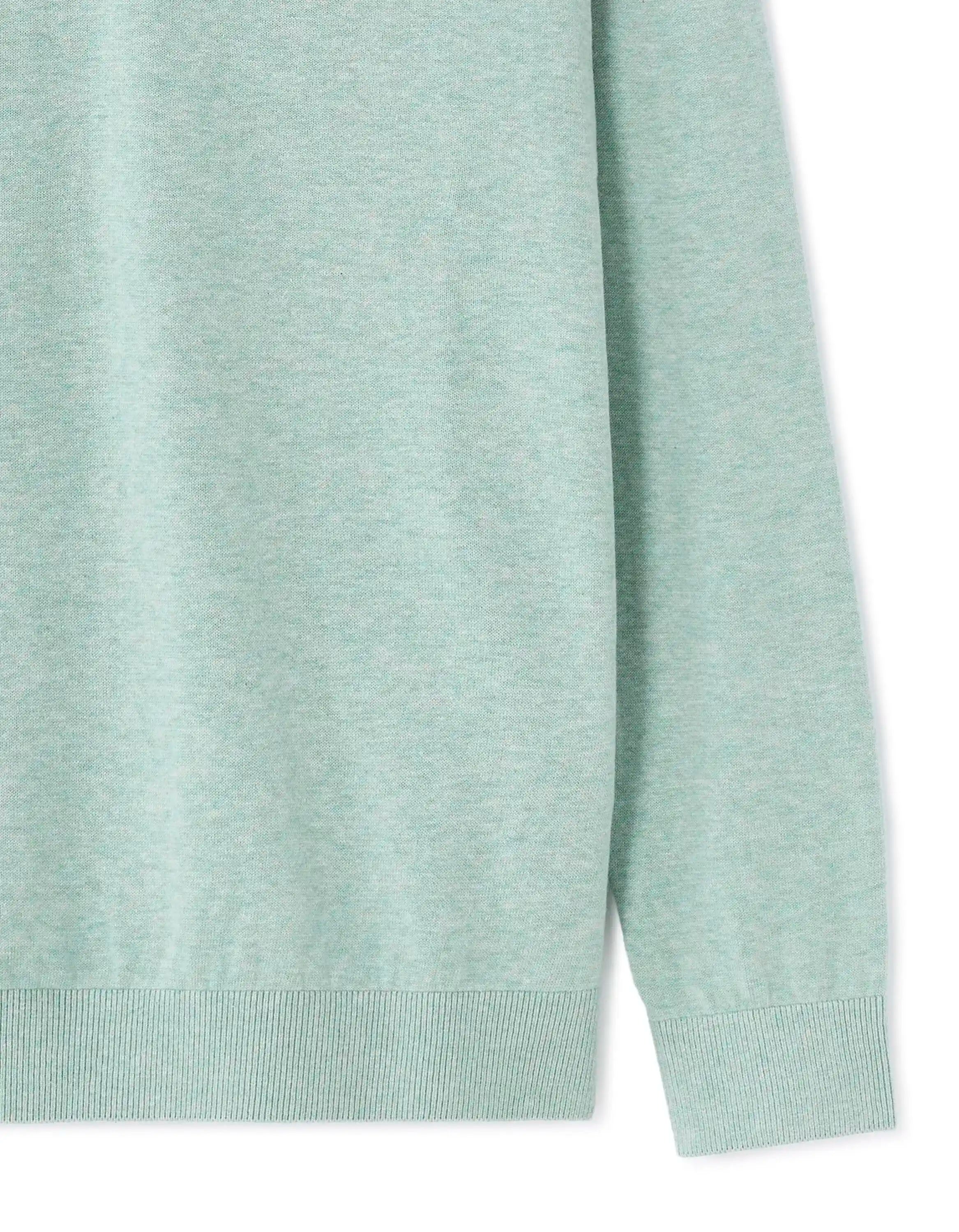 Celio_Celadon Mel_100% Cotton V-Neck Sweater_DECOTONV_CELADON MEL_06