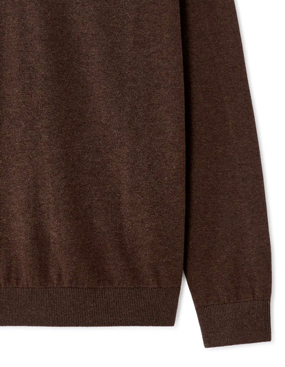 Celio_Dark Brown_100% Cotton V-Neck Sweater_DECOTONV_DARK BROWN_06