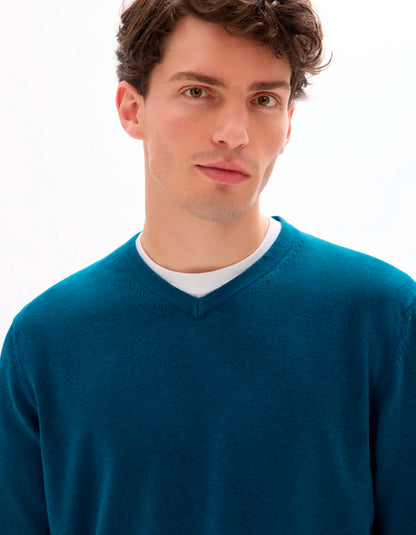 Celio_Poseidon_100% Cotton V-Neck Sweater_DECOTONV_POSEIDON_04