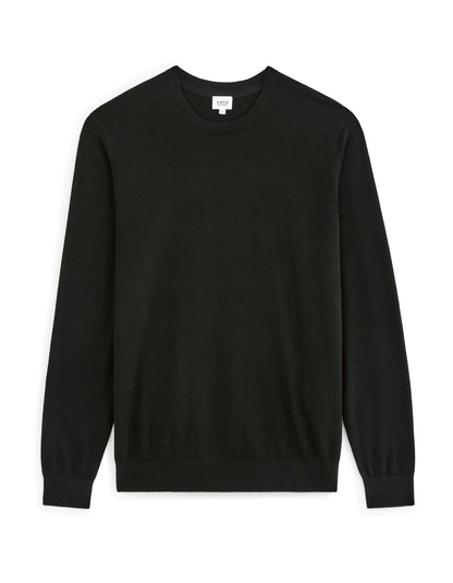 Celio_Black_100% Cotton Round Neck Sweater_DECOTON_BLACK_05