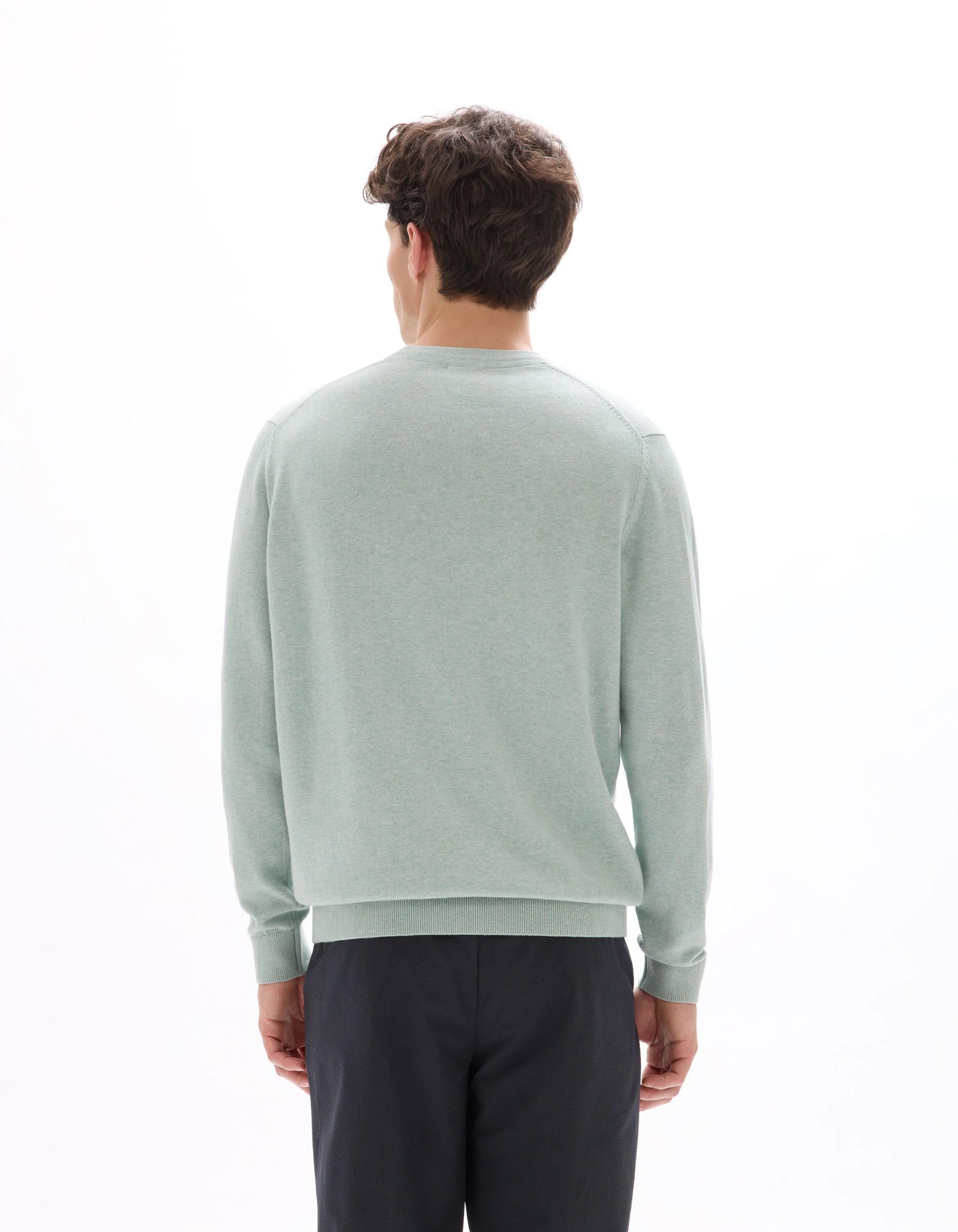Celio_Celadon Mel_Round Neck Sweater 100% Cotton_DECOTON_CELADON MEL_03