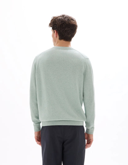 Celio_Celadon Mel_Round Neck Sweater 100% Cotton_DECOTON_CELADON MEL_03