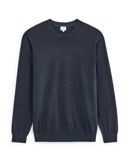 Celio_Navy_100% Cotton Crew Neck Sweater_DECOTON_NAVY_04