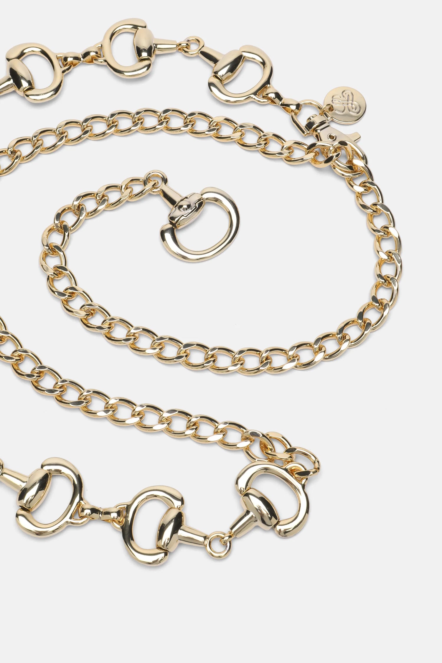Luisa Spagnoli Oro Women Dedizione - Jewelled Belt with Equestrian Details SKU: DEDIZIONE_0002 Image 03