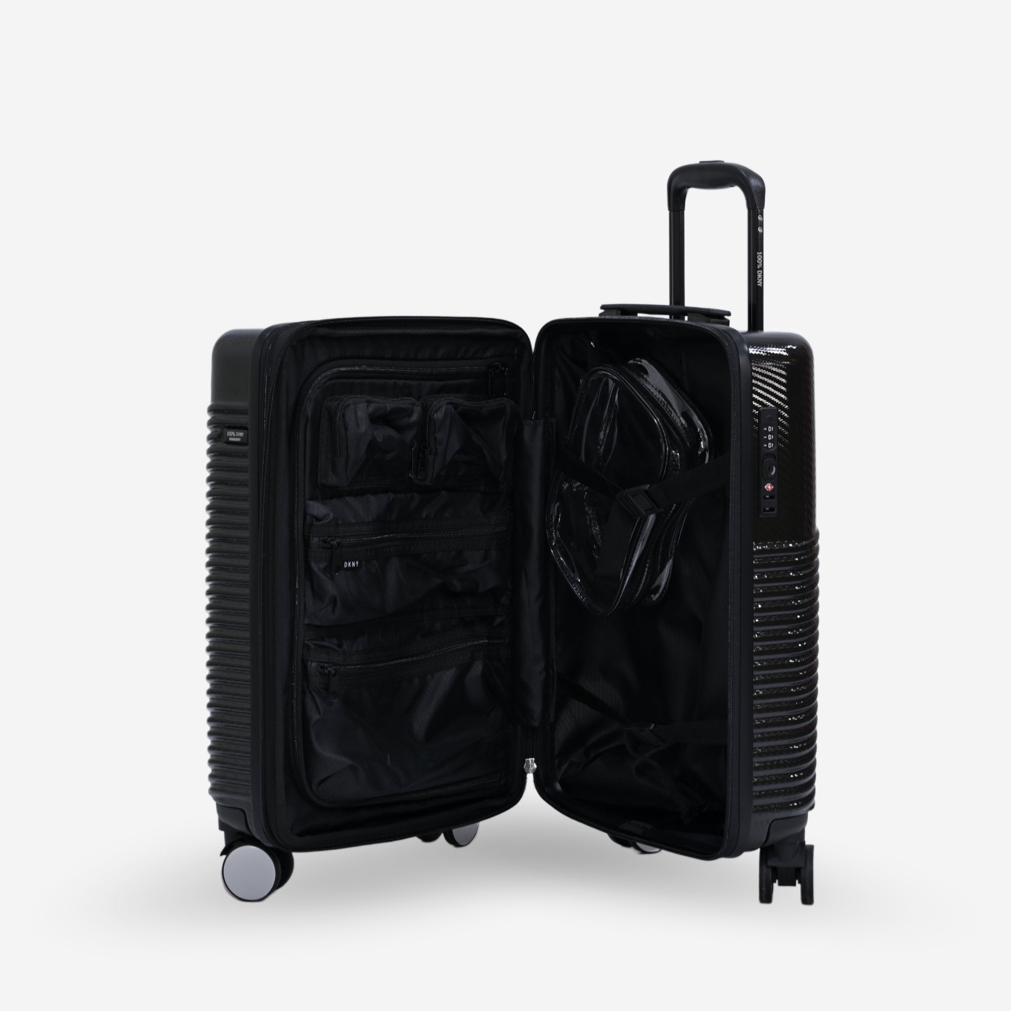 DKNY Black Cabin Luggage_DH118CT4_BLK_04