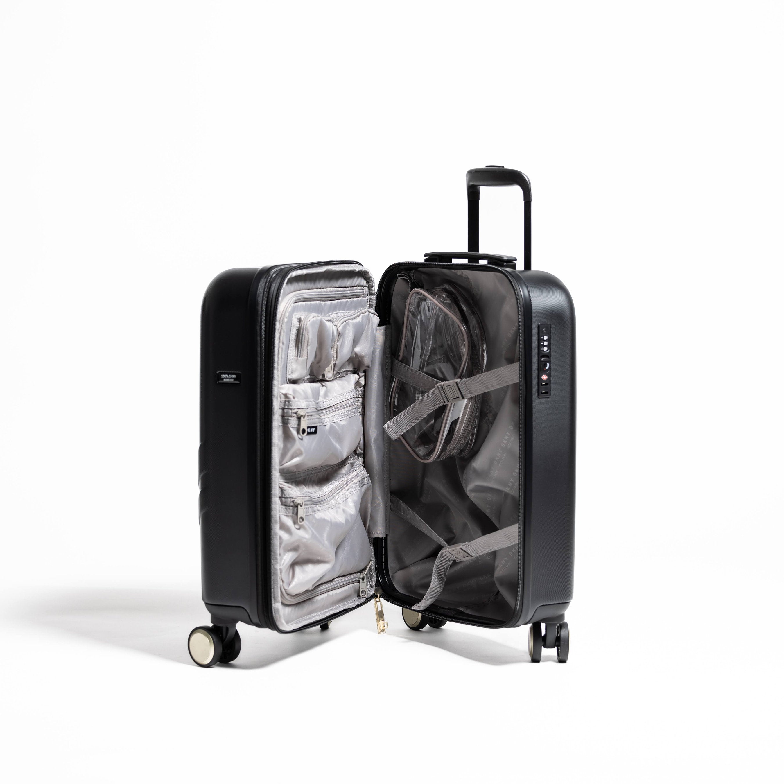 DKNY Black Cabin Luggage_DH118FR4_BLK_02