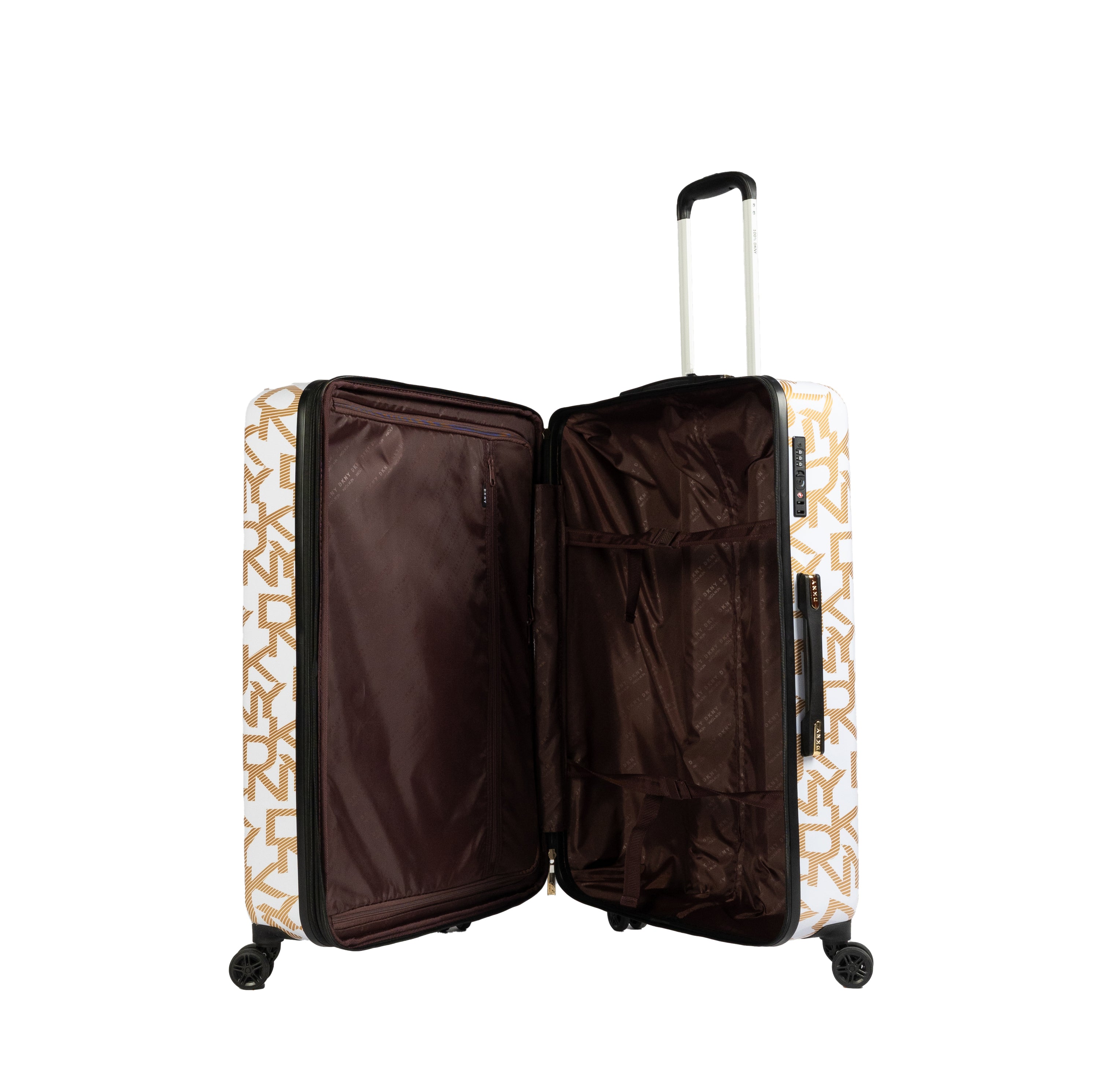 DKNY White Large Luggage - BEVAVA