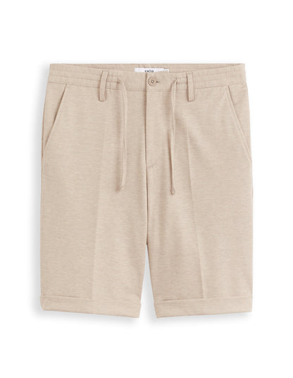 Celio_Light Beige 24H Knit Bermuda Shorts_DOEVANBM_BEIGE CLAIR_06