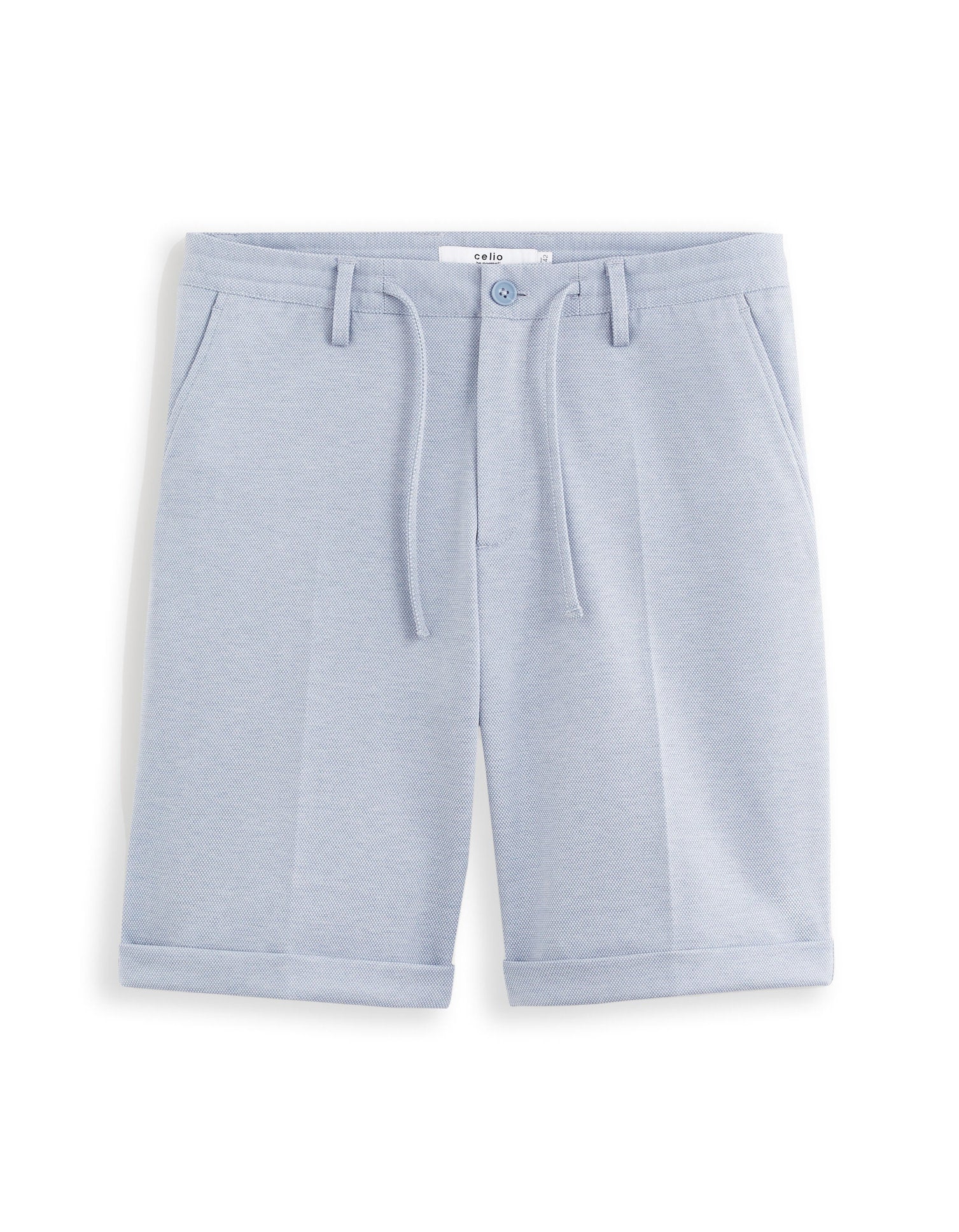 Celio_Blue 24H Knit Bermuda Shorts_DOEVANBM_BLUE_05