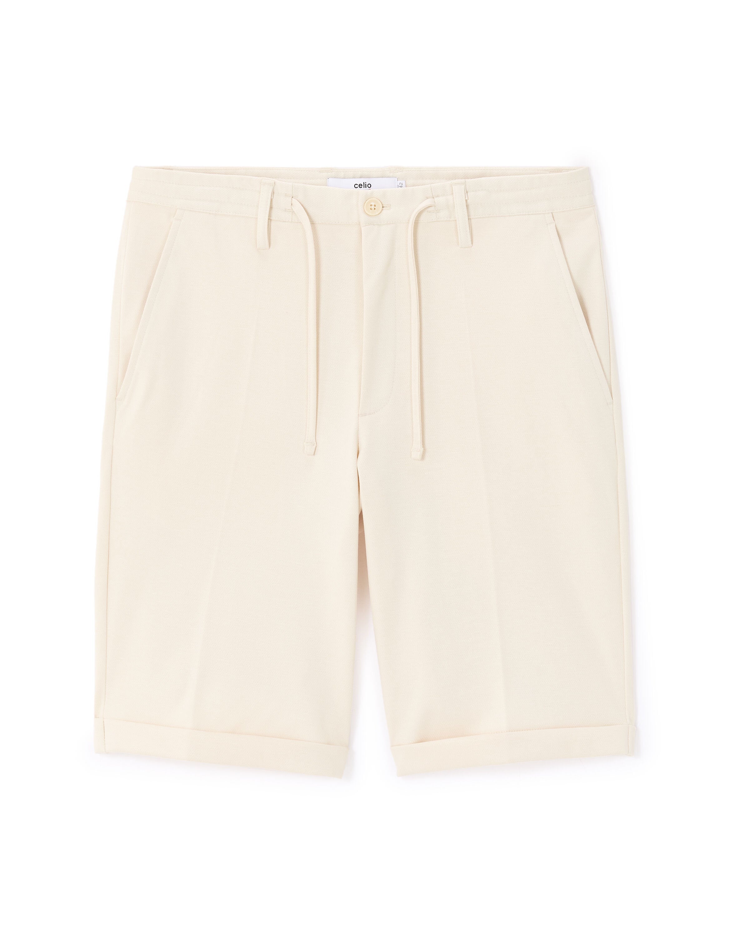 Celio_Sand 24H Knit Bermuda Shorts_DOEVANBM_SAND_05