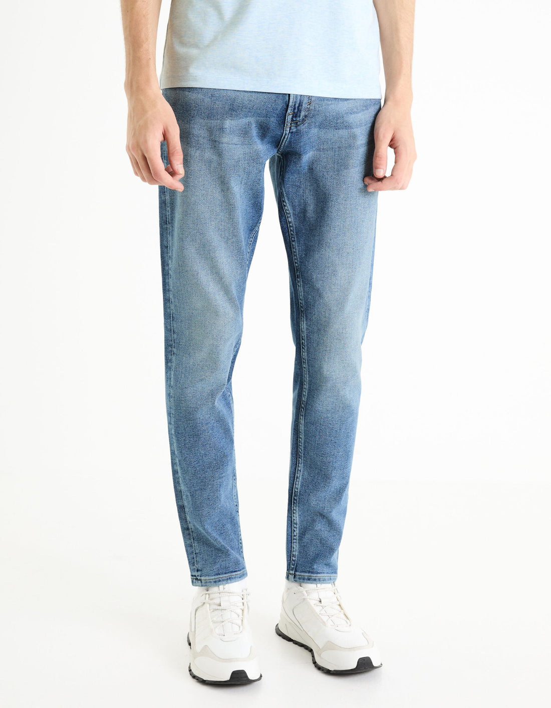 C25 Slim Stretch Jeans 3 Lengths - Blue_DOFINE25_DOUBLE STONE_01