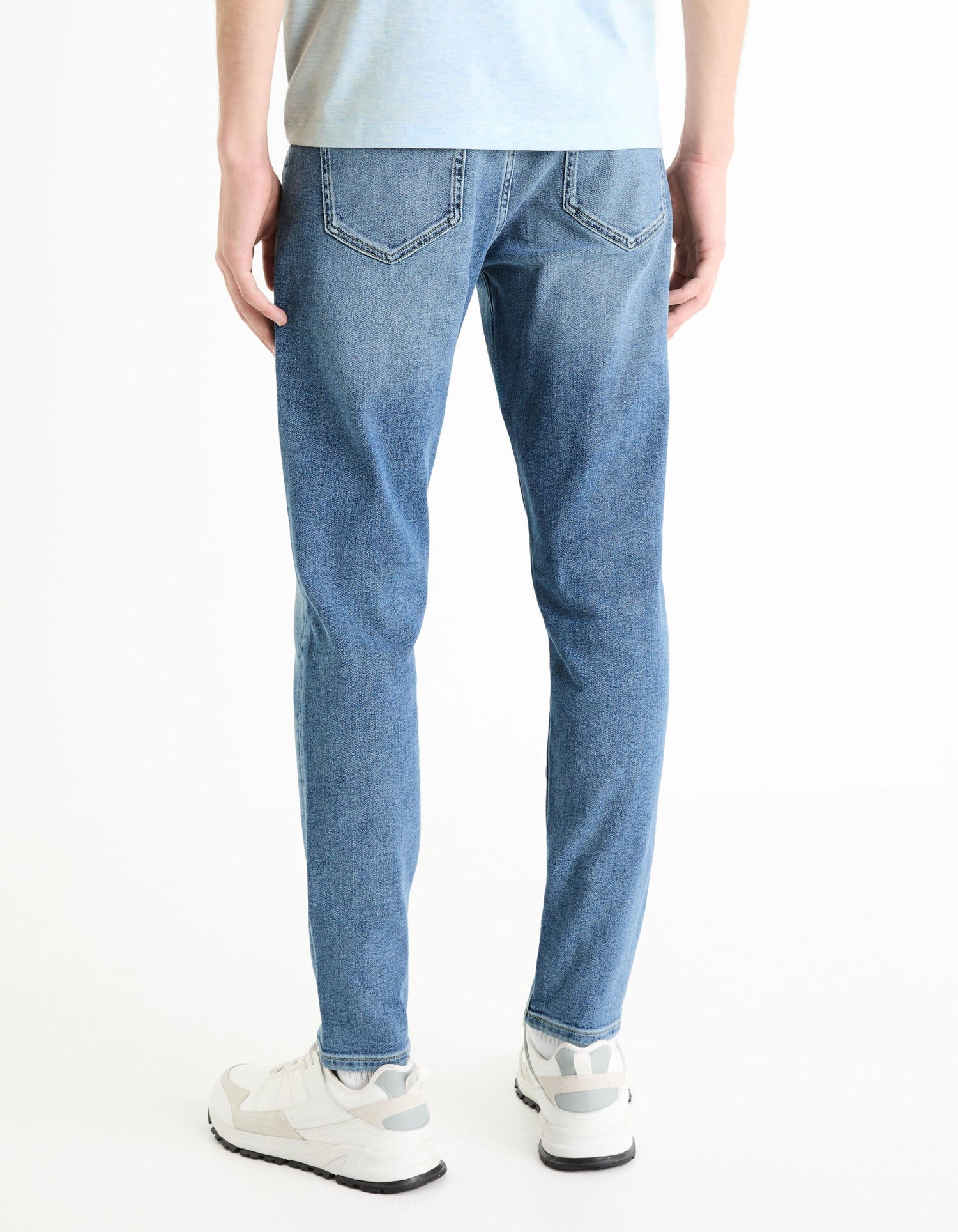 C25 Slim Stretch Jeans 3 Lengths - Blue_DOFINE25_DOUBLE STONE_04