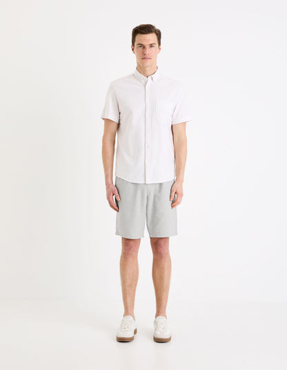 Linen Blend Shorts_DOLINCOBM_GREY_01