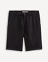 100% Linen Bermuda Shorts_DOLINUSBM_BLACK_01