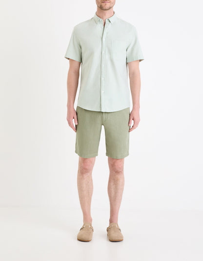 Linen Bermuda - Sage Green_03