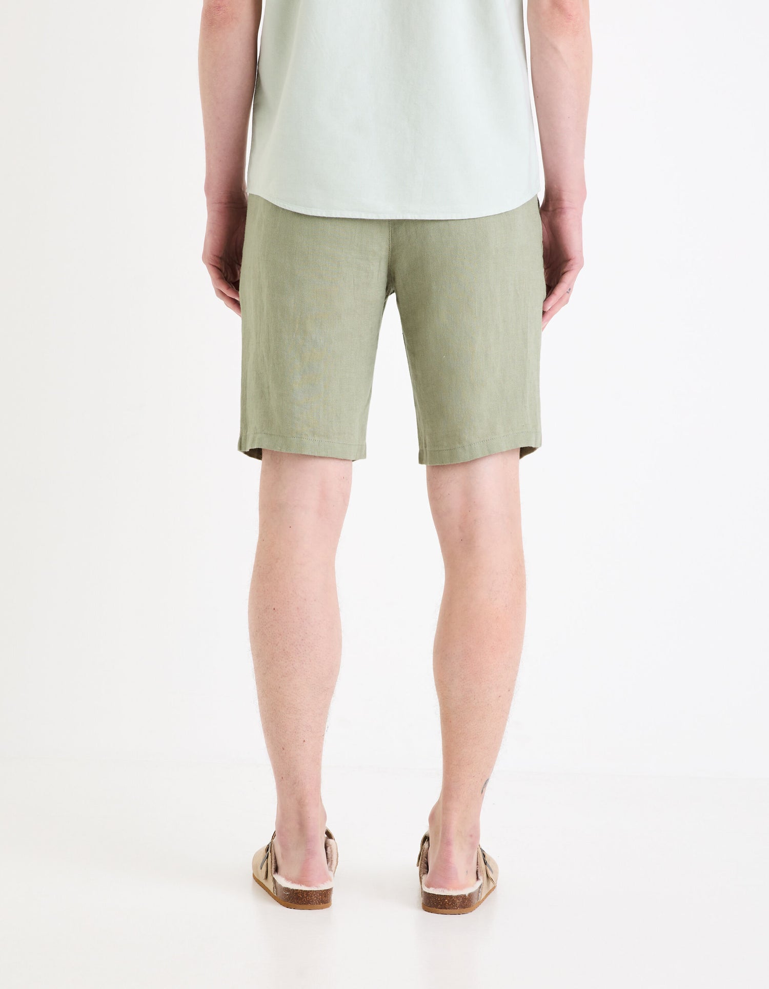 Linen Bermuda - Sage Green_04