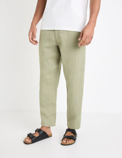 24H Pants 100% Linen_DOLINUS_VERT SAUGE_01