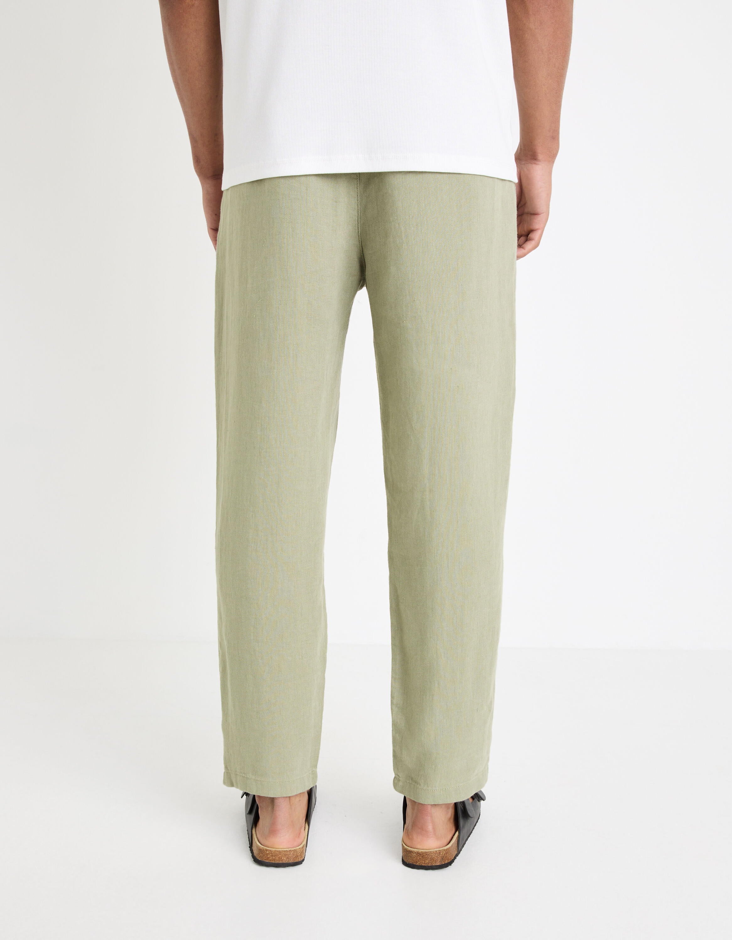 24H Pants 100% Linen_DOLINUS_VERT SAUGE_04