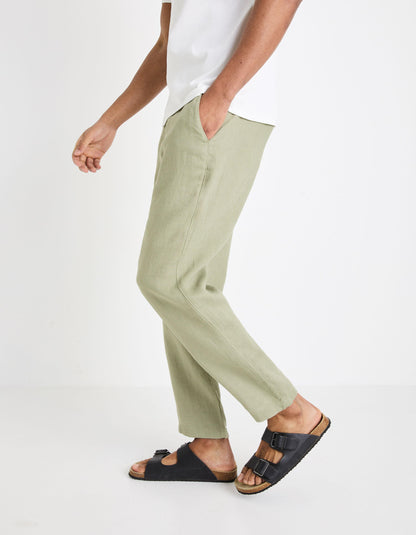 24H Pants 100% Linen_DOLINUS_VERT SAUGE_05