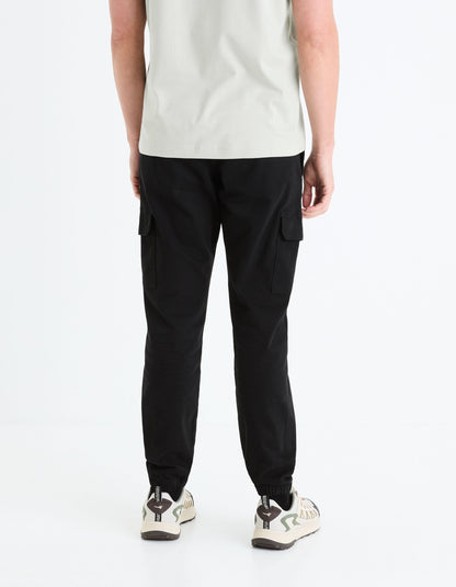 Slim Cargo Pants_DOLYTE_BLACK_04