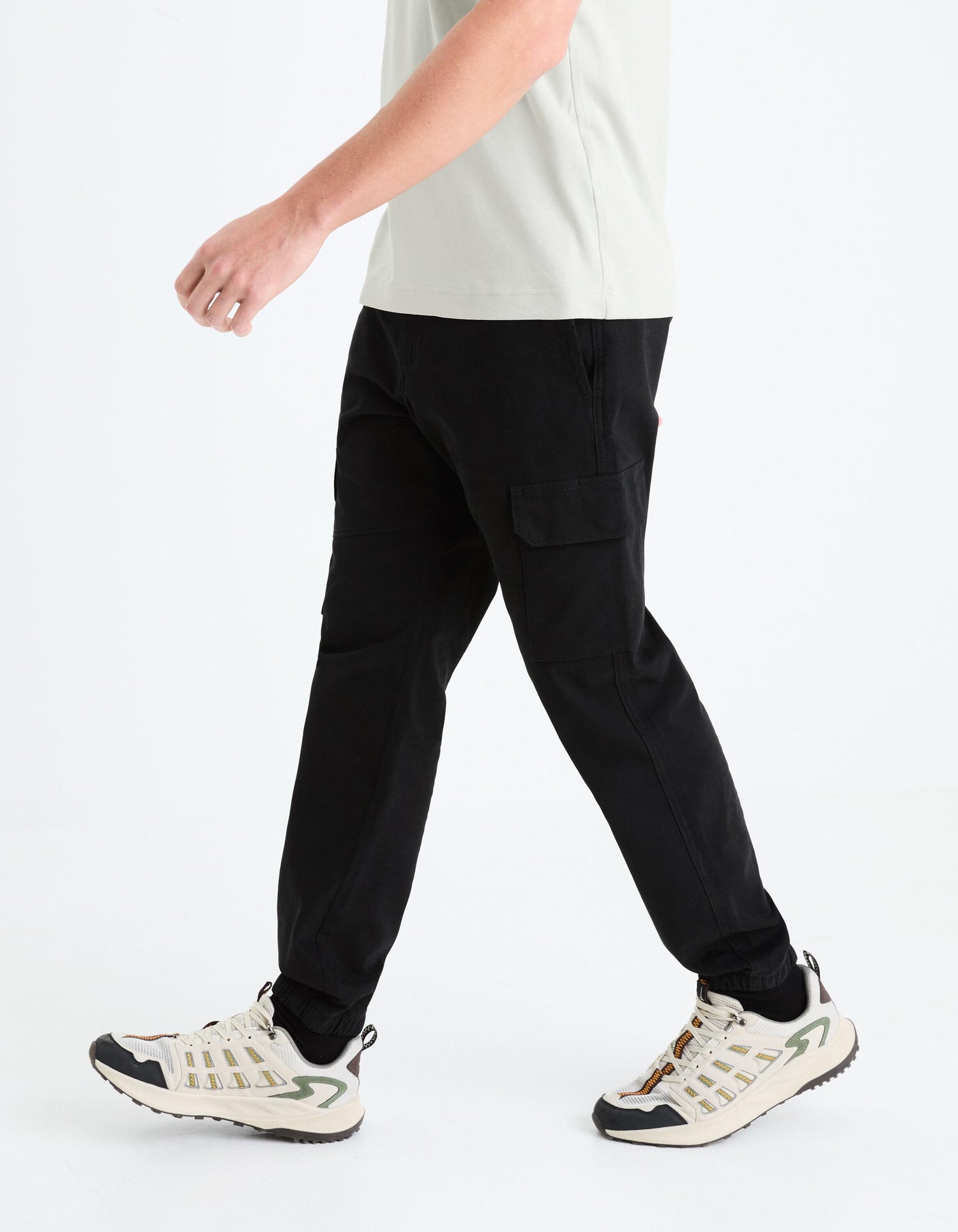 Slim Cargo Pants_DOLYTE_BLACK_05