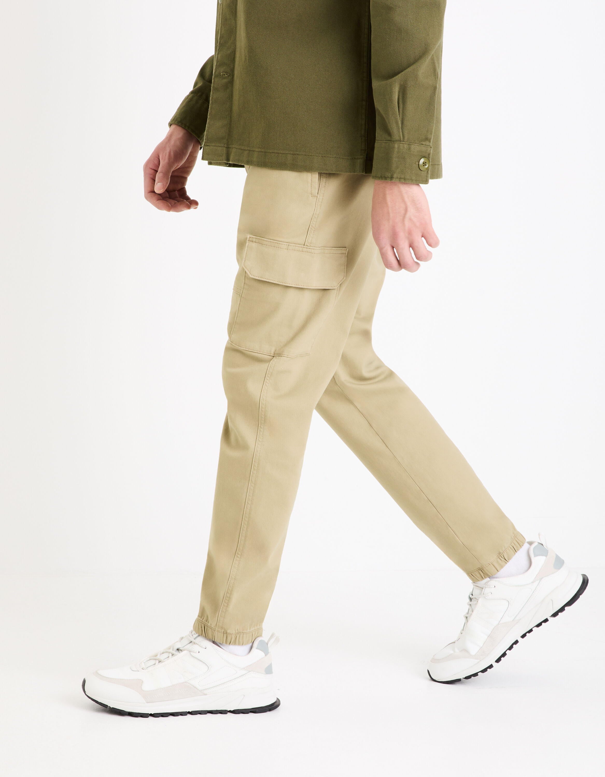 Slim Cargo Pants_DOLYTE_KAKI CLAIR_05