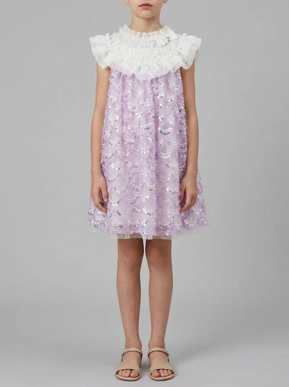 Angels Face 0 Girls Dominique Sequin Dress Lavender SKU: DOMINIQUE.SEQUIN_Lavender Image 00