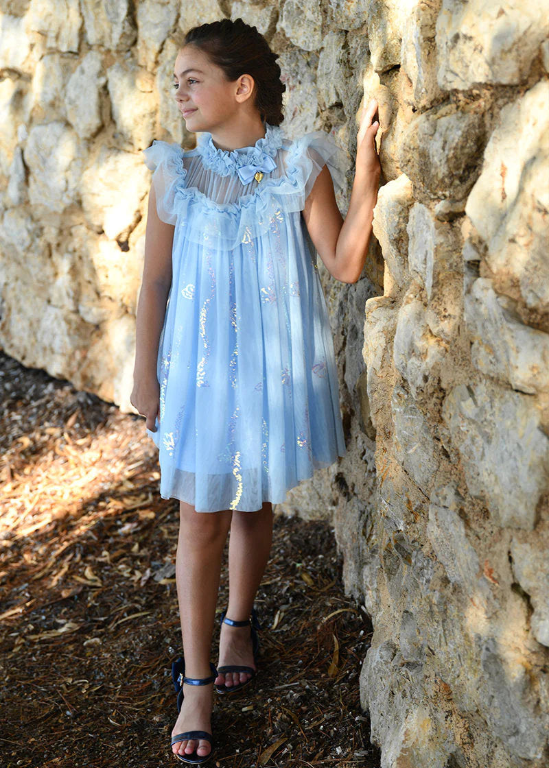 Dominique Sequin Butterfly Dress Pale Blue_DOMINIQUE_Pale Blue_05