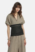 Luisa Spagnoli Nero Women Domiziana - Raffia Bustier Belt SKU: DOMIZIANA_0101 Image 02