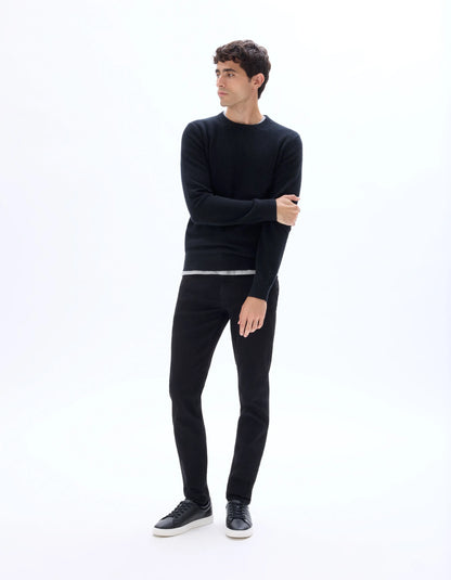 Celio_Black Black_C.25 Slim Stretch Powerflex Jeans_DOW_BLACK BLACK_01