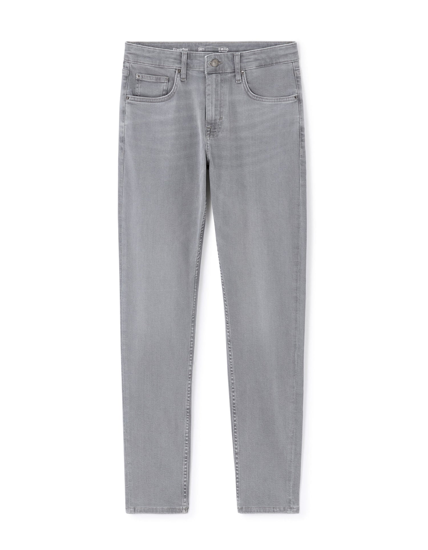 Celio_Washed Grey Powerflex Stretch Slim Jeans_DOW_LIGHT GREY_06