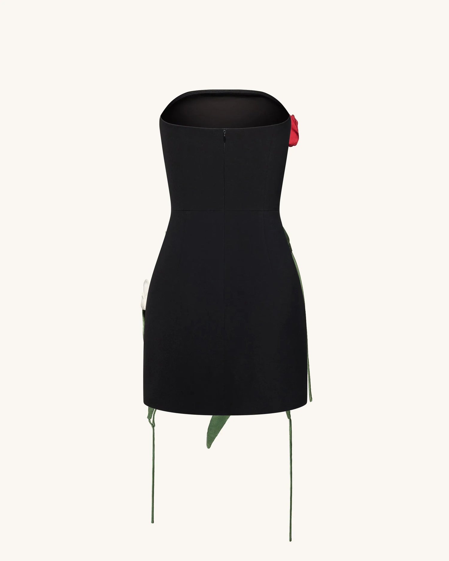 JW PEI_Black_Tulip AppliquŽ Strapless Dress_DS1424-1_Black_06