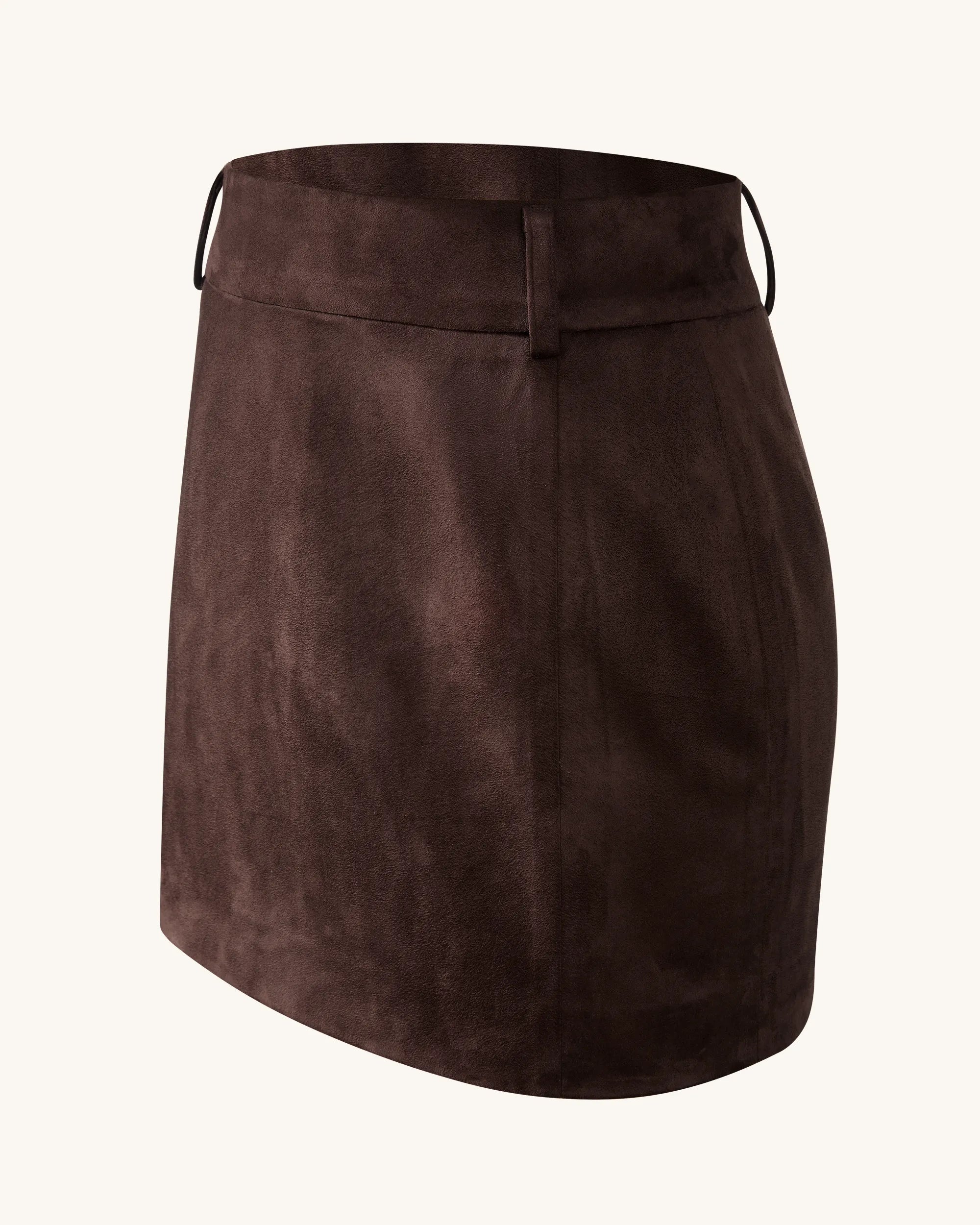 JW PEI_Chocolate Brown_Grace Crop Top And Mini Skirt Set_DZ032-3_Chocolate Brown_07