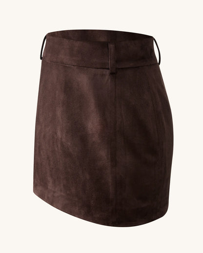 JW PEI_Chocolate Brown_Grace Crop Top And Mini Skirt Set_DZ032-3_Chocolate Brown_07