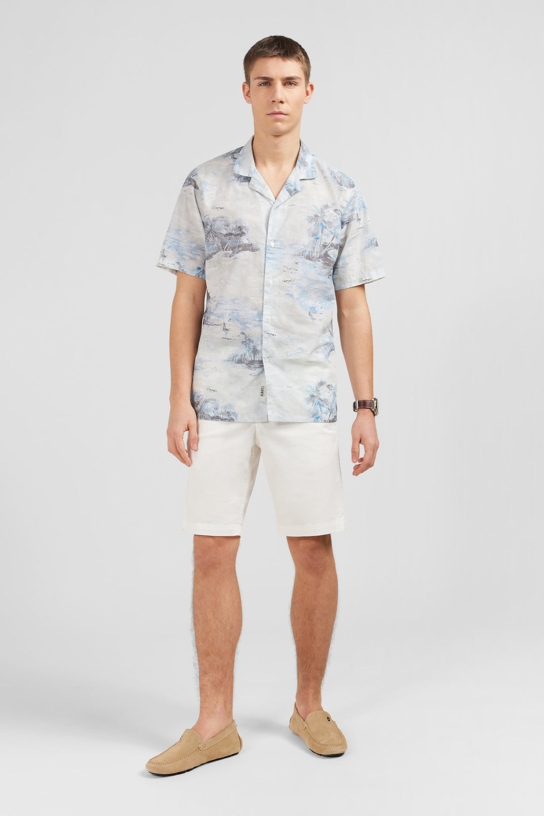 Plain White Bermuda Shorts_E24BASBE0002_BC_01
