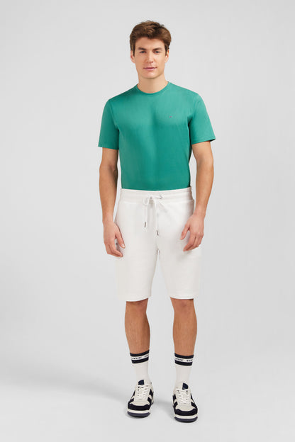 White Bermuda Shorts With Elasticated Waist_E24BASBE0003_BC_01