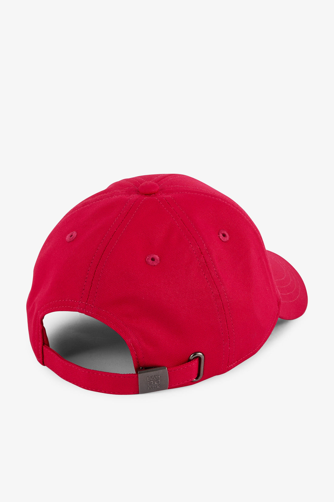 Red Cotton Canvas Cap With Bow Tie Embroidery_E24CHACA0001_RGM10_02