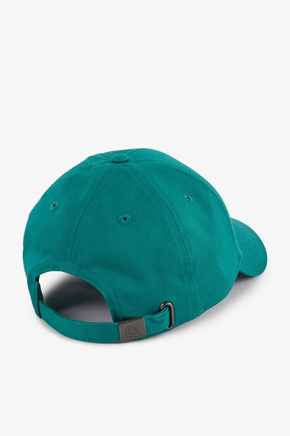 Green Cotton Canvas Cap With Bow Tie Embroidery_E24CHACA0001_VEM32_02