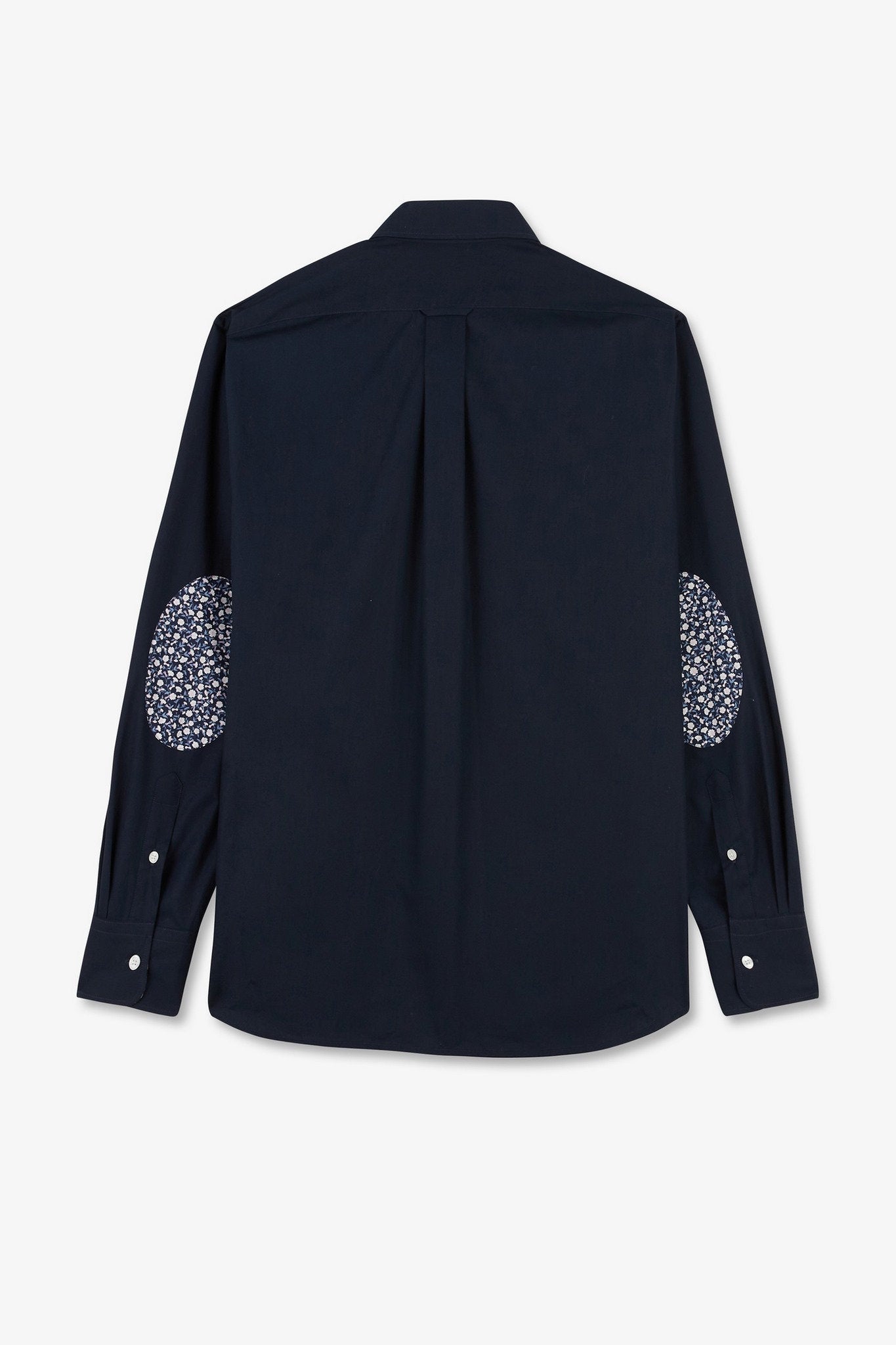 Navy Blue Shirt With Floral Detail_E24CHECL0002_BLF_05