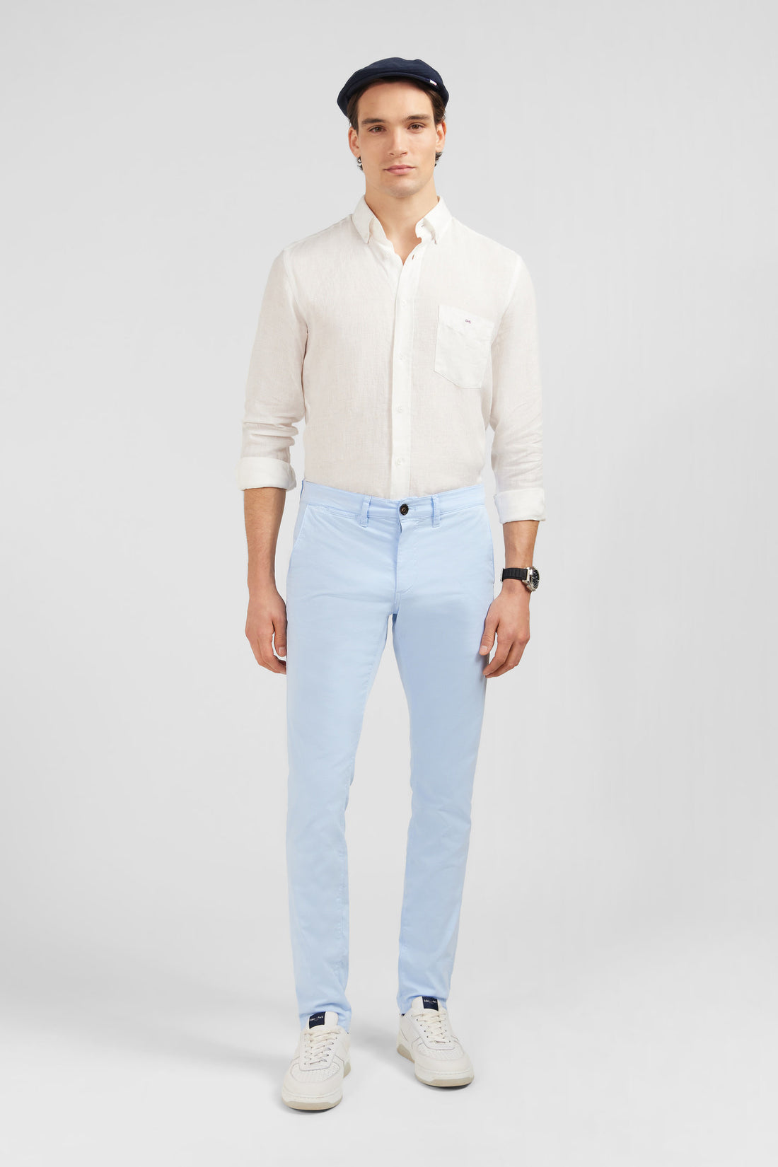 Plain White Linen Shirt_E24CHECL0005_BC_01
