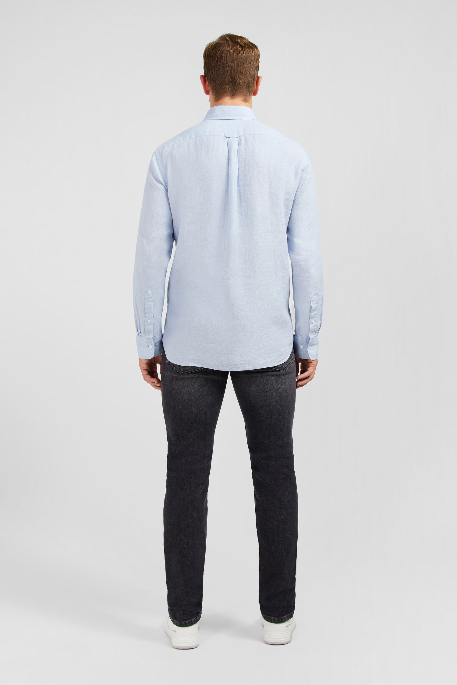 Plain Light Blue Shirt In Linen_E24CHECL0005_BLC6_03
