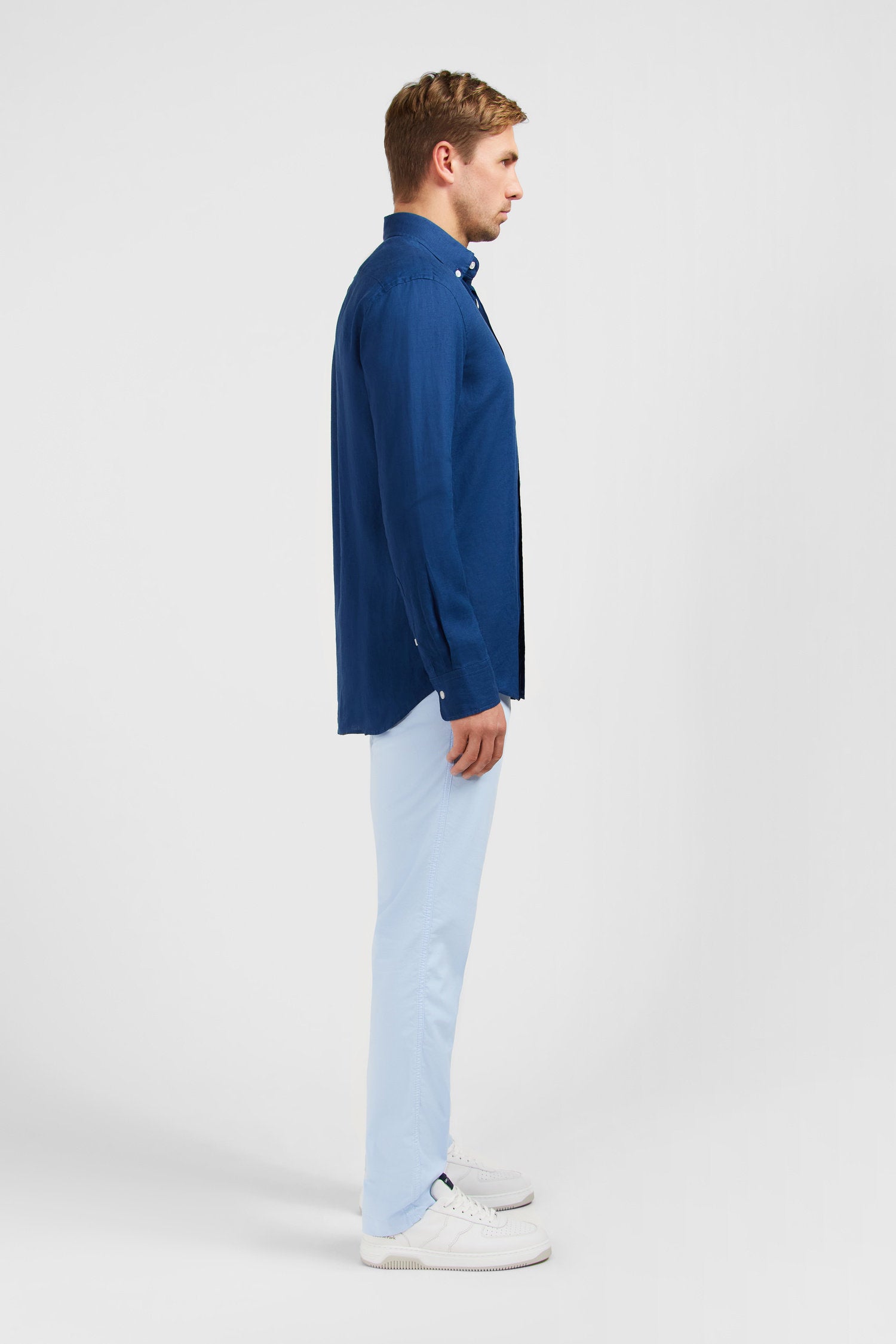 Plain Blue Linen Shirt_E24CHECL0005_BLF7_04