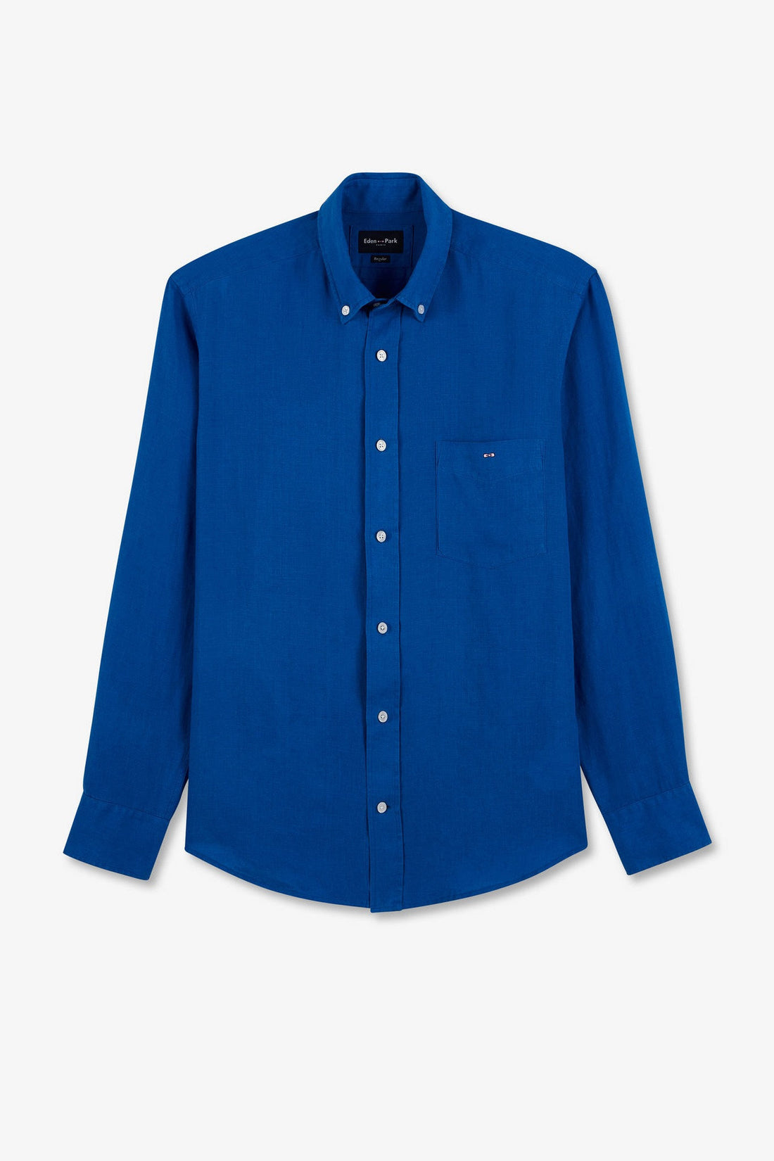 Plain Blue Linen Shirt_E24CHECL0005_BLV10_02