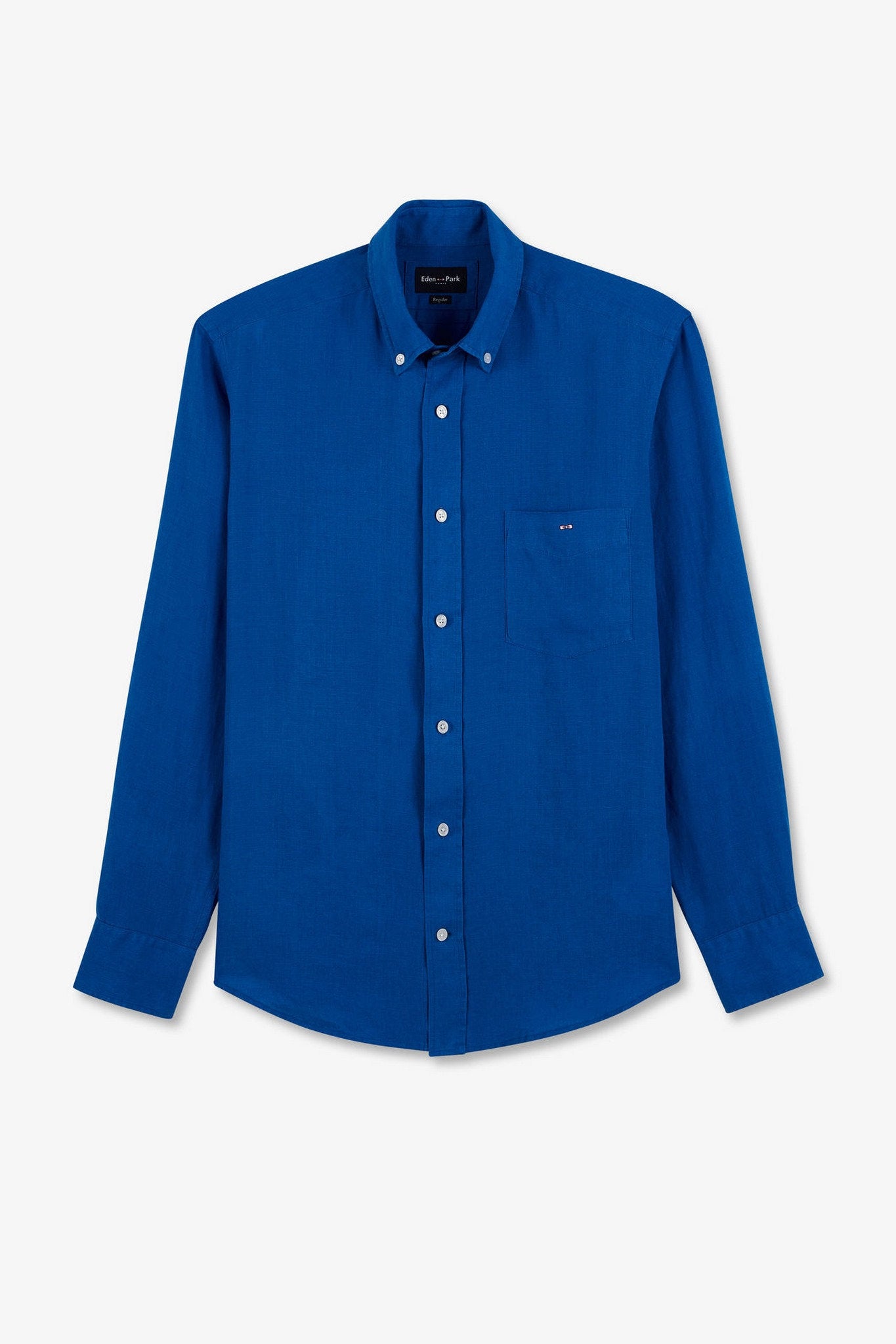 Plain Blue Linen Shirt_E24CHECL0005_BLV10_02