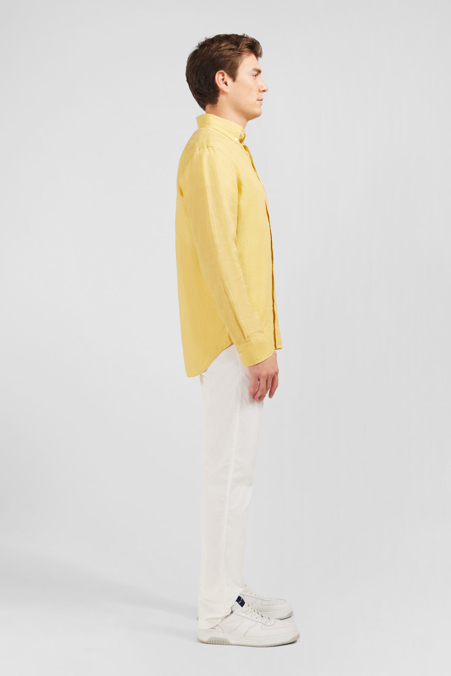 Plain Yellow Linen Shirt_E24Checl0005_Jac9_04
