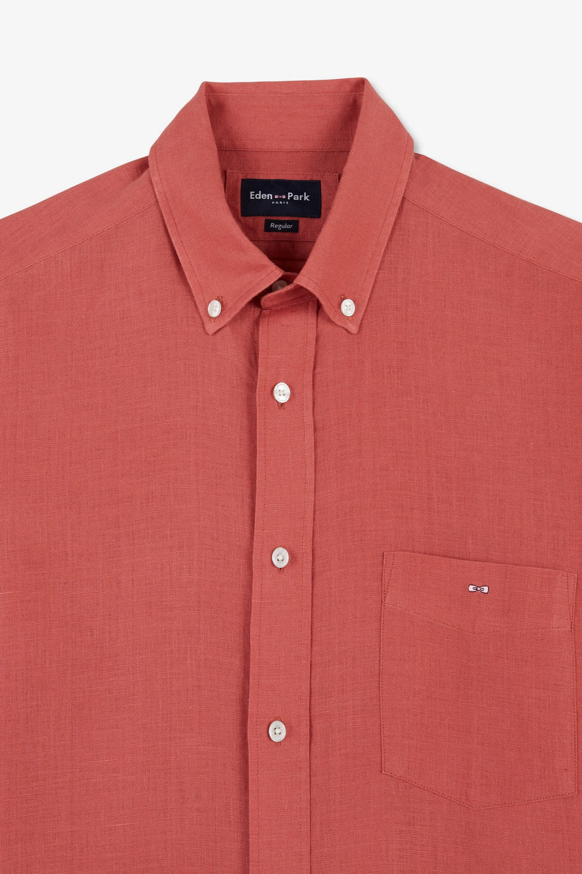Plain Brick-Red Linen Shirt_E24CHECL0005_MAM26_06